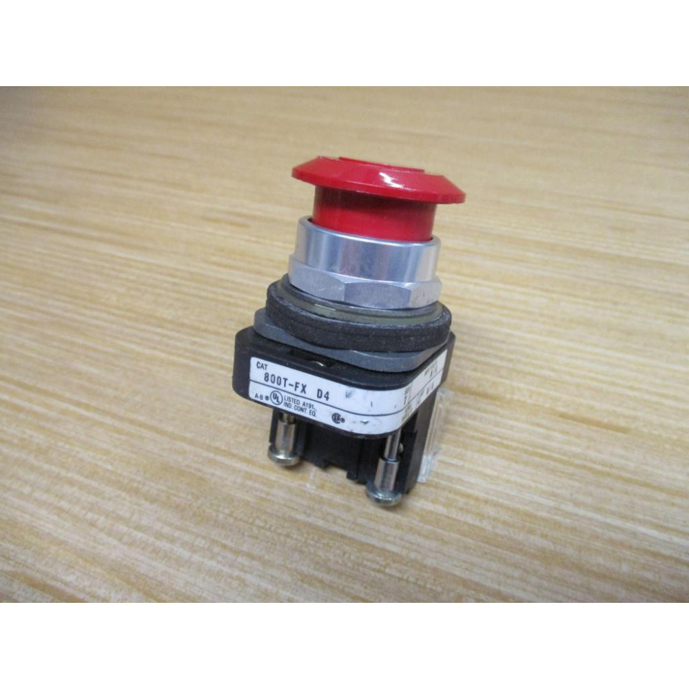 Allen Bradley 800T-FXD4 Red Button 800TFXD4 Red W800T-XD4 - Used