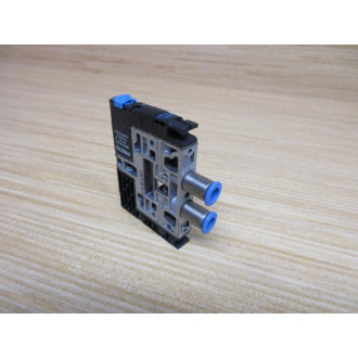 Festo CPV10-M1H-5LS-M7 Solenoid Valve 161414 W Gasket & Fittings - Used