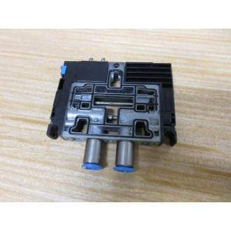 Festo CPV10-M1H-5LS-M7 Solenoid Valve 161414 W Gasket & Fittings - Used