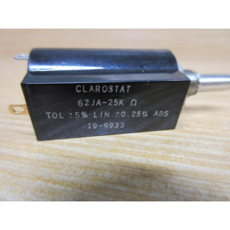 Honeywell Clarostat 62JA-25K Potentiometer 62JA25K Black - New No Box