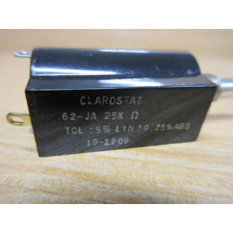 Honeywell Clarostat 62JA-25K Potentiometer 62JA25K Black