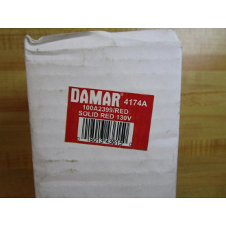 Damar 100A2399RED 100W Solid Red Bulb 4174A