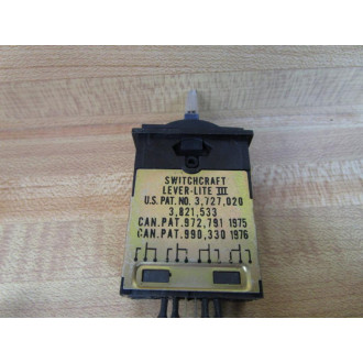 Switchcraft 84312 Lever-Lite III Illuminated Switch (Pack of 6) - Used