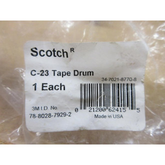 Scotch 34-7021-8770-8 3M Tape Drum C-23 (Pack of 9) - New No Box