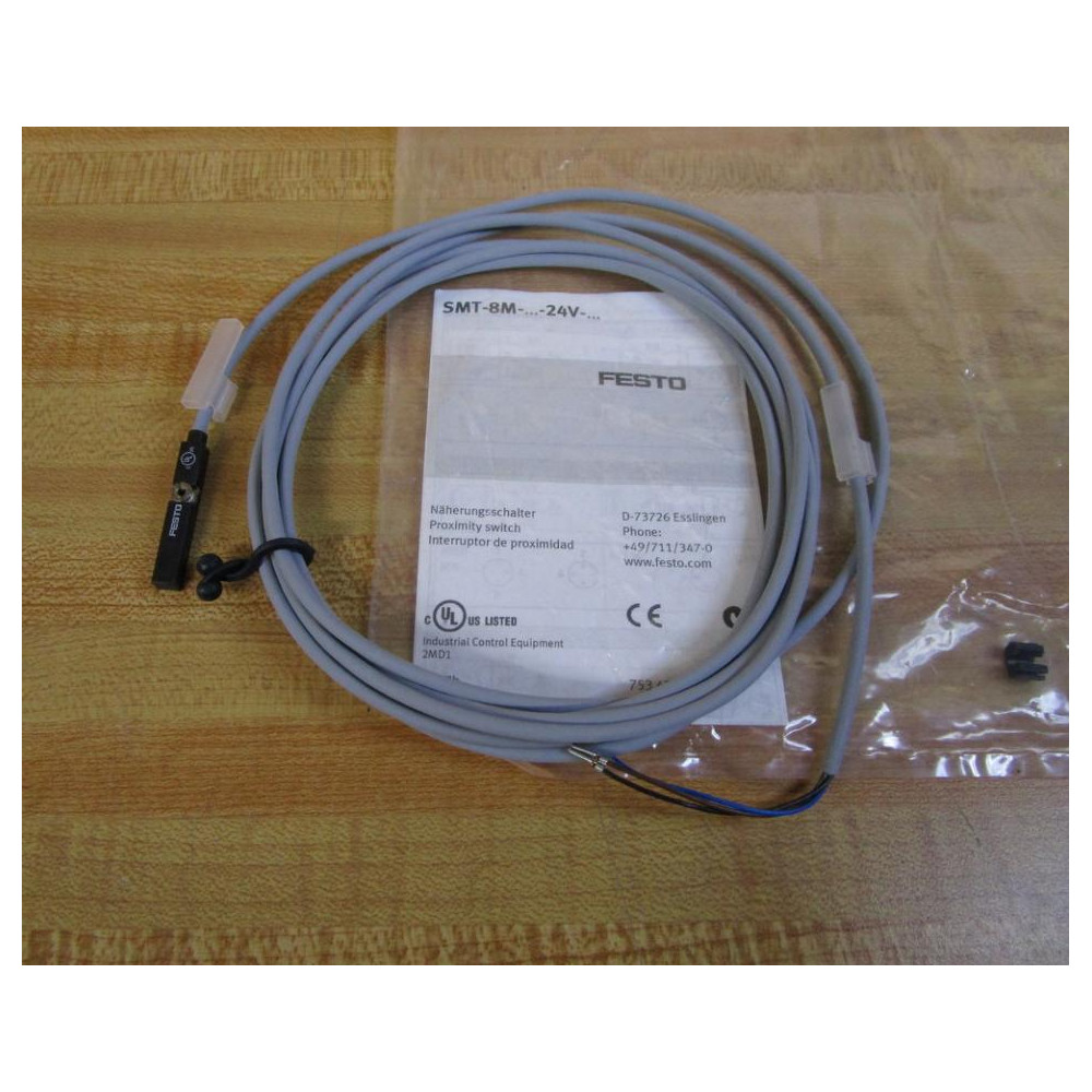 Festo SMT-8M-PS-24V-K-2.5-0E Proximity Sensor SMT8MPS24VK250E