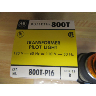 Allen Bradley 800T-P16A Amber Pilot Light 800TP16A w40171-002-01