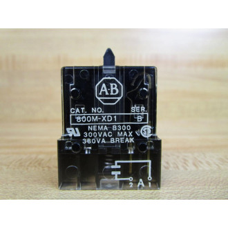 Allen Bradley 800M-XD1 Contact Block 800MXD1 - Used