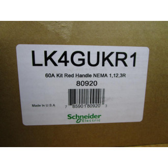 Schneider Electric LK4GUKR1 Disconnect Switch Kit 80920 Chipped