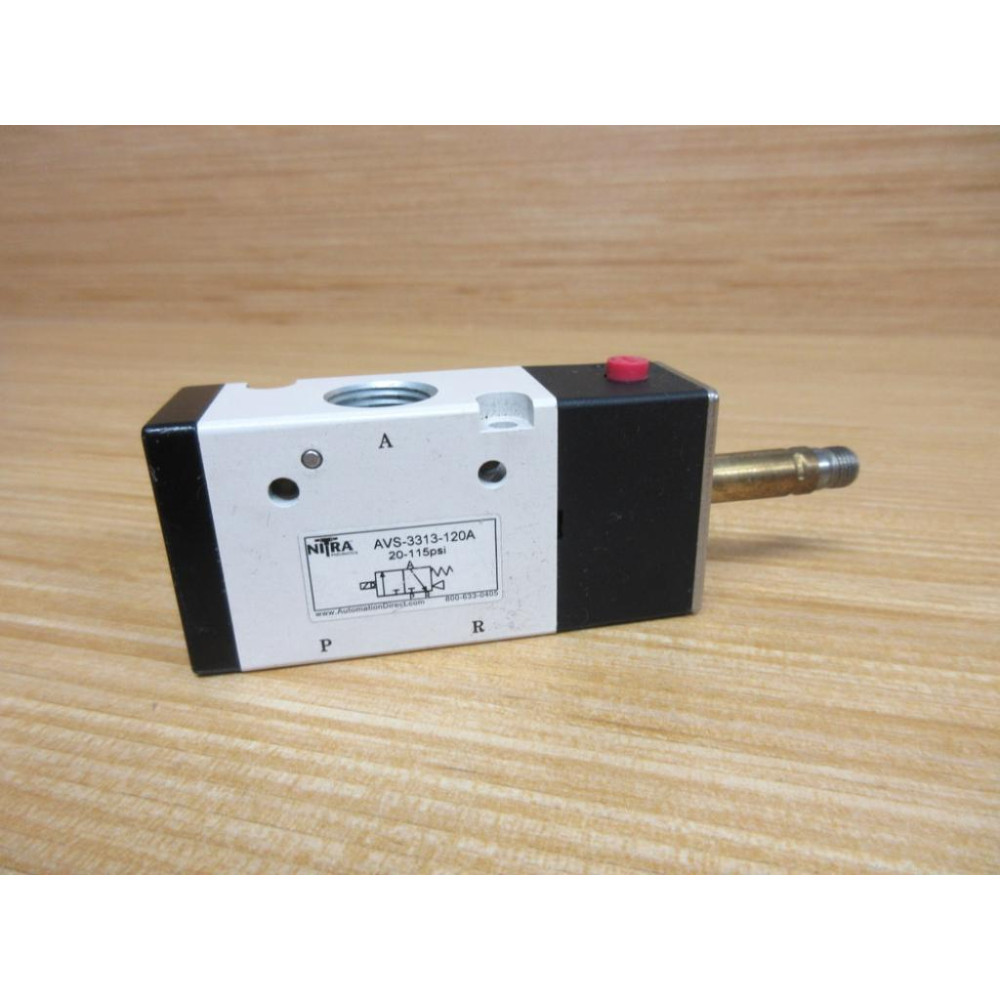 Automation Direct AVS-3313-120A Nitra Solenoid Valve AVS3313120A WO Coil - New No Box