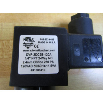 Automation Direct DVP-2DC2E-120A Nitra Solenoid Valve DVP2DC2E120A - New No Box