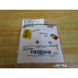 Allen Bradley 800T-N376R Red Bulb Light LED Lamp N376R