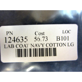 Westex Indura 124635 Navy Cotton Lab Coat  40" Large