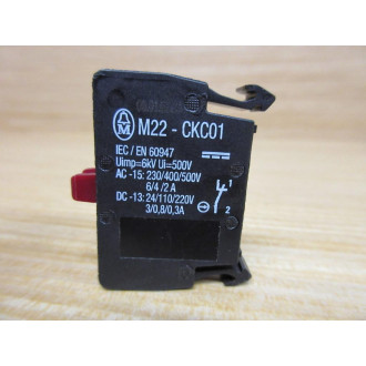 Eaton Moeller M22-CKC01 Contact Block M22CKC01 - New No Box