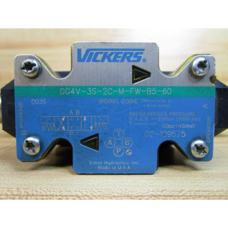 Vickers 02-109575 Valve DG4V-3S-2C-M-FW-B5-60 WOut Coils - Used