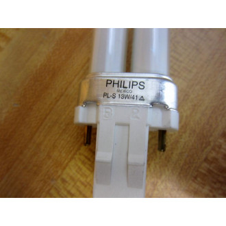 Philips PL-S13W41 Double Tube Compact Fluorescent Bulb 13W (Pack of 2)