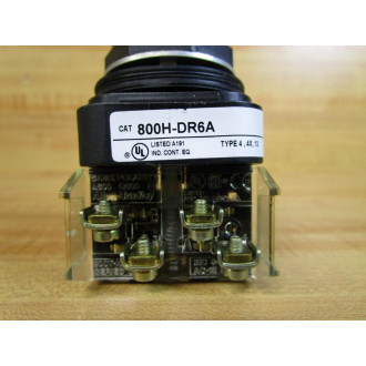 Allen Bradley 800H-DR6A PushPull Button 800HDR6A W800T-XA - New No Box