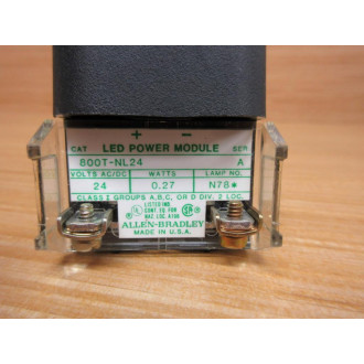 Allen Bradley 800H-QRL24R Pilot Light 800HQRL24R Ser A 800T-NL24 - New No Box
