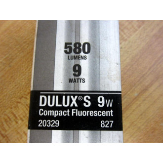 Sylvania 20329 Double Tube Compact Fluorescent Bulb 9W