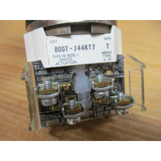 Allen Bradley 800T-J44KT7 Keyed Selector Switch 800TJ44KT7 W Key - New No Box