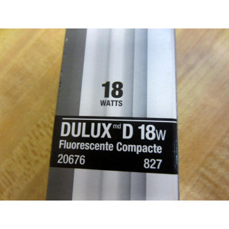 Sylvania 20676 Double Tube Compact Fluorescent Bulb 18W