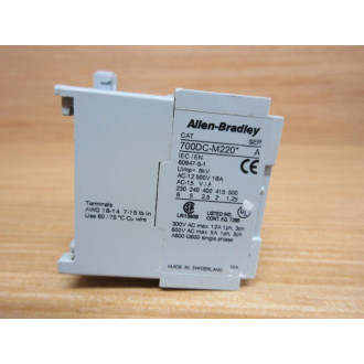 Allen Bradley 700DC-M220Z24 Control Relay 700DCM220Z24 - New No Box