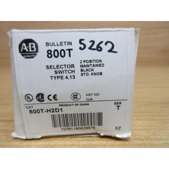 Allen Bradley 800T-H2D1 Selector Switch  800TH2D1 (2) 800T-XAY