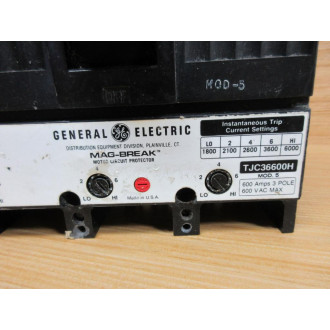 General Electric TJC36600H GE Mag-Break 600A Motor Circuit Protector - Used