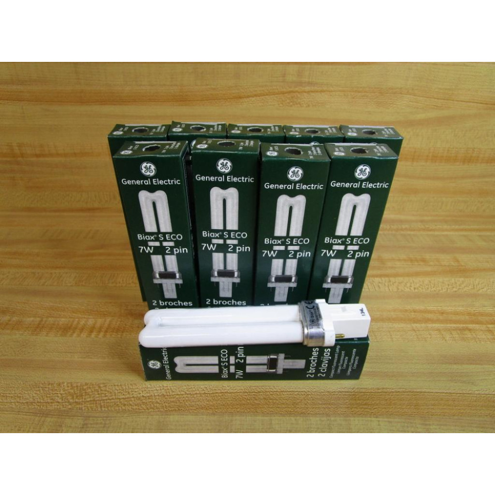 General Electric F7BX827ECO GE 7W Fluorescent Lamp Biax S ECO (Pack of 10)