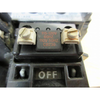 Allen Bradley 505-AOD Starter 505-A0D W (2) 595-AB,(2)40410-326-52 - Used