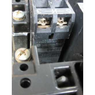 Allen Bradley 505-AOD Starter 505-A0D W (2) 595-AB,(2)40410-326-52 - Used