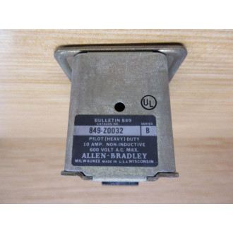 Allen Bradley 849-Z0D32 Timing Relay 849-ZOD32 Ser. B, Coil 221A244 - Used