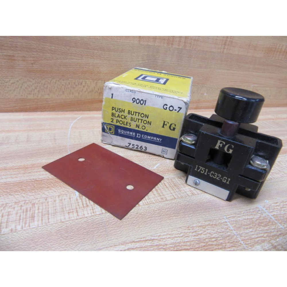 Square D 9001-GO-7 Push Button 9001-G07 75263