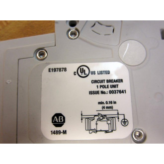 Allen Bradley 1489-M1C300 30A Miniature Circuit Breaker 1489M1C300