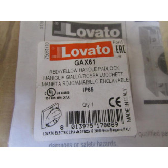 Lovato GAX61 Handle Padlock