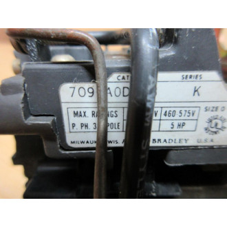Allen Bradley 709-AOD-103 Starter 709-A0D-103 W 1495-FI - Used