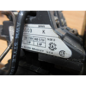 Allen Bradley 709-AOD-103 Starter 709-A0D-103 W 1495-FI - Used
