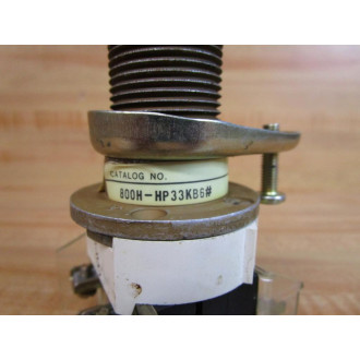 Allen Bradley 800H-HP33KB6 Selector Switch 800HHP33KB6 W(2) 800T-XA - Used