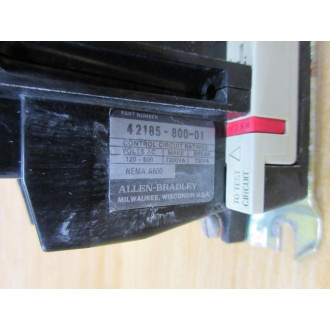 Allen Bradley 509-A0D Starter 509-AOD Ser B,W 42185-800-01 - Used