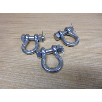 Generic WLL1500LB 38" Anchor Shackle 8MMT316 (Pack of 3) - New No Box