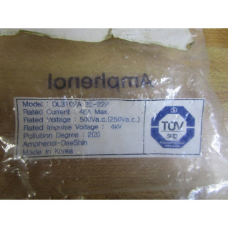Amphenol DL3102A22-22P Connector Receptacle DL3102A2222P