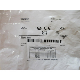Allen Bradley 42GRL-9000 Photoelectric Sensor 42GRL9000