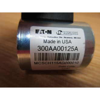 Eaton 300AA00125A Integrated Hydraulics Solenoid Coil - New No Box