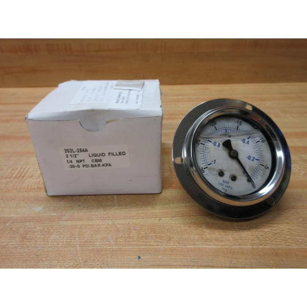 Superior Hydraulics 202L-254A Pressure Gauge 202L254A WMounting Ring