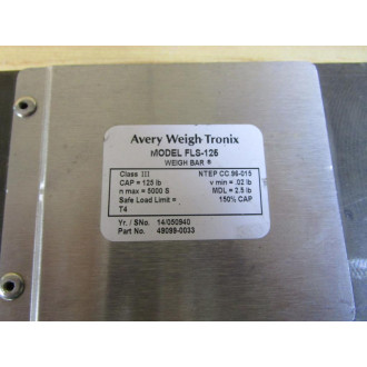 Avery Weigh Tronix 49099-0033 Load Cell FLS-125 - New No Box