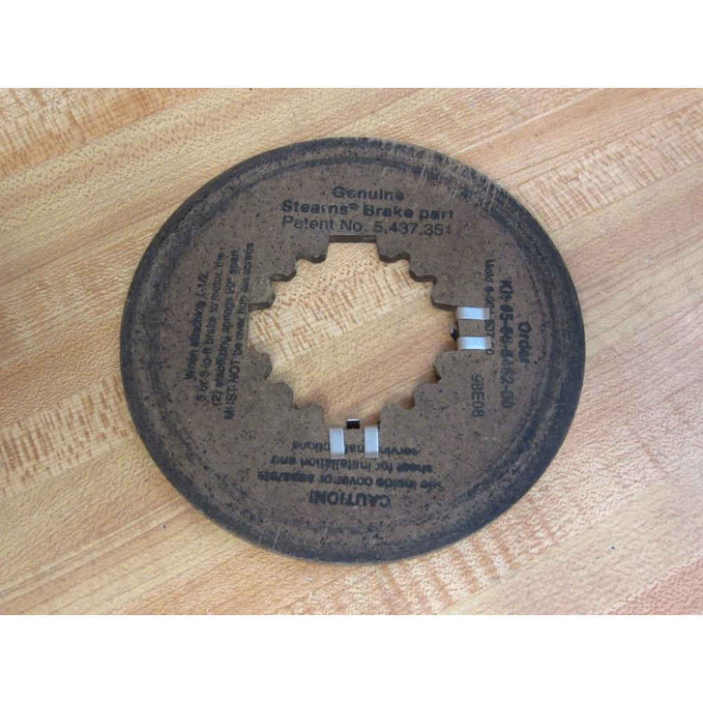 Stearns 05-66-8462-00 Friction Disc Kit 0566846200 Mounted Not Used - New No Box