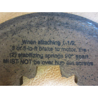 Stearns 05-66-8462-00 Friction Disc Kit 0566846200 Mounted Not Used - New No Box