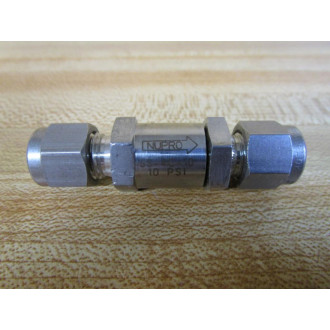 Swagelok SS-4C-10 Nupro Poppet Check Valve SS4C10 - Used