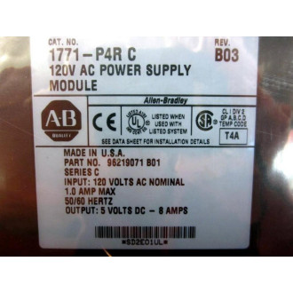 Allen Bradley 1771-P4R Power Supply 1771P4R Ser.C Rev.B03 - New No Box