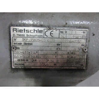 Rietschle SKP 35826-03 (03) Side Channel Blower SKP 35826-03 Tested - Used