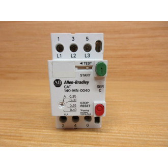 Allen Bradley 140-MN-0040 Motor Starter 140MN0400 Ser. C - Used